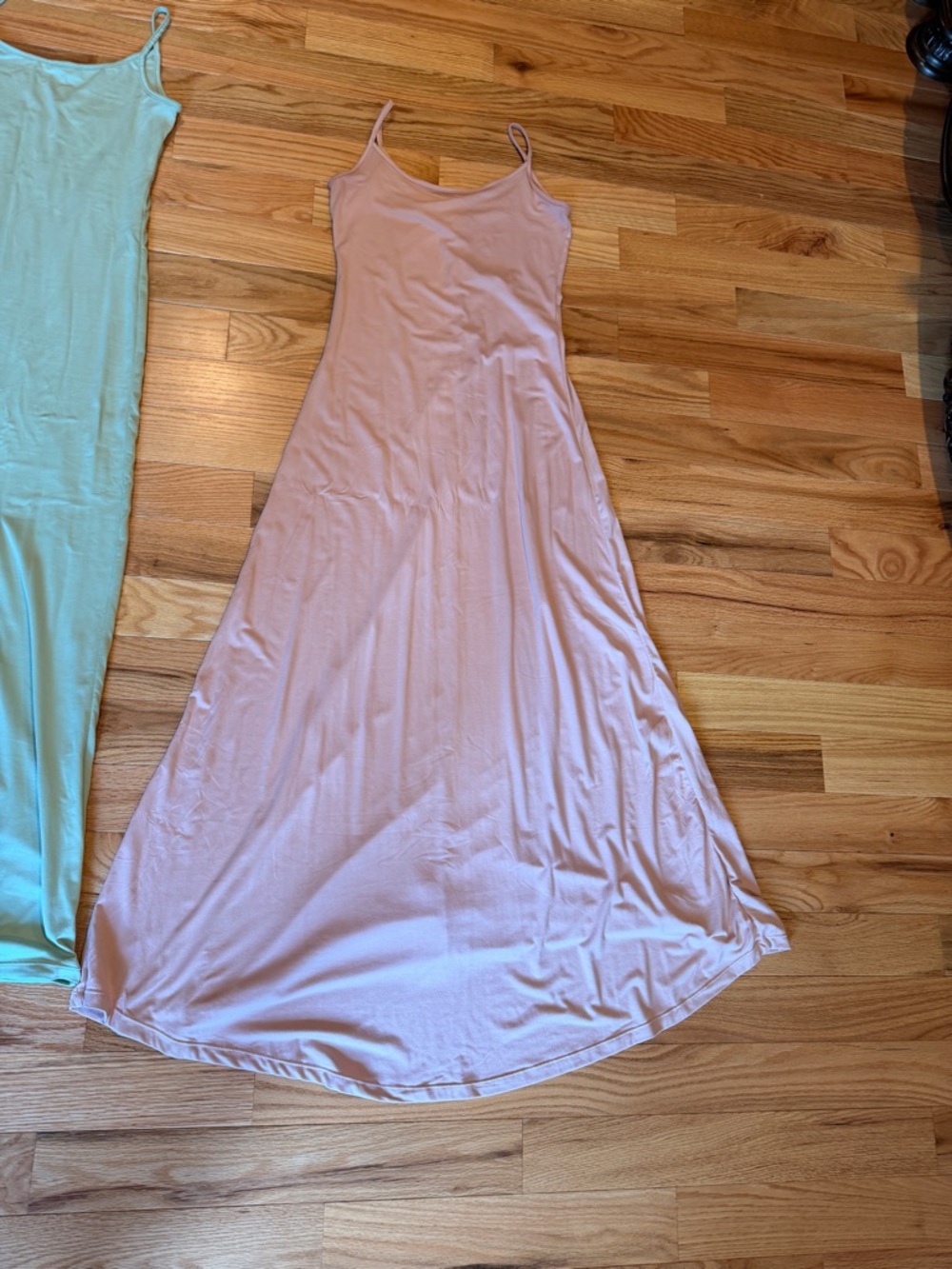 Everyday Pink Maxi Slip Dress with Spaghetti Straps - BUMPSUIT